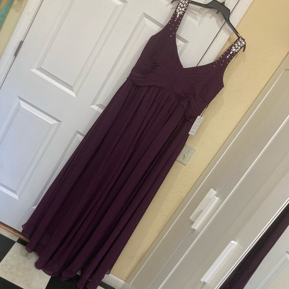 JJ’s House NWT Sz 24 JYHF67335 Grape (Dark Purple) & jeweled bodice / straps - Picture 4 of 16